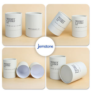 Empaquetado de Perfume Personalizado, Caja de Cartón Negro para Botellas, Empaquetado de Cilindro para Frascos de Velas con Tapas, Tubo de Papel Kraft - Product Image 6