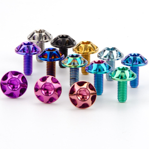 Tornillos de Titanio para Modificación de Motocicletas, Envío Gratuito, Tornillos de Titanio para Fijación de Placas de Matrícula, M6, Alta Dureza, Sin Óxido, <span class=keywords><strong>GR5</strong></span> - Product Image 1