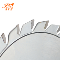 Mata Gergaji Panel Diameter 120mm 12T+12T dengan Gigi Pre-Scoring Ganda untuk Gergaji Meja Geser, Gergaji Panel CNC