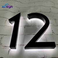 Enseigne Murale Lumineuse Personnalisée Haut de Gamme avec Logo Rétroéclairé, en Métal 3D, Étanchéité IP65, Alimentation CA, Compatible HomeKit, pour Magasin