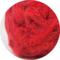 Fibre de polyester en mèche 1.5D 38mm teinte pour le filage, rouge PSF