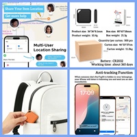 Rastreador GPS Y25 IOS/Android, Directo de Fábrica, OEM/ODM, Certificado MFi, Dispositivo Antipérdida Global para Niños, Etiqueta de Rastreo FAir, Gestión de Flotas