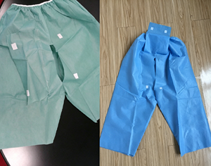 Pantalon de coloscopie jetable à entrejambe ouvert, style jupe, pour examen, unisexe, en tissu non tissé, pour usage en salon, GZ RTS, commande en gros mixte - Product Image 2