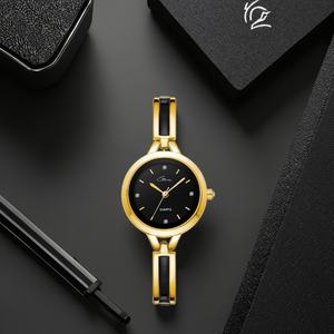 Reloj de Cuarzo para Mujer con Logotipo Personalizable, Correa Delgada de 20.8mm, Caja Resistente al Agua 3ATM, Movimiento Japonés Pequeño, Joyería Elegante - Product Image 1