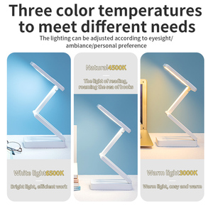 Có thể sạc lại 3600mAh xách tay bảng đèn có thể gập lại bảng ánh sáng ngoài trời đọc sách Ánh sáng thay đổi độ sáng bàn đèn lampe de bảng - Product Image 4