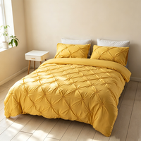 Parure de lit 3 pièces personnalisable pour lit Queen/King, housse de couette de luxe en polyester à franges, pour la maison