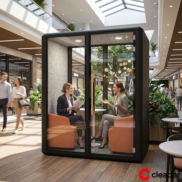Quantum Esports Modular Music Recording Booth Modern Acoustic Privacy Pod for Soundproof Consultation Cabin in Office Building