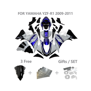 ชุดแฟริ่งมอเตอร์ไซค์แบบเต็มคันสำหรับ YAMAHA R1 ปี 2009-2011 ชุดแต่งแฟริ่ง YZF R1 ผลิตจากพลาสติก ABS ฉีดขึ้นรูป รุ่น Y1009-113a - Product Image 1
