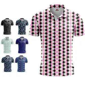 स्पैन्डेक्स पॉलिएस्टर खेल-टीईसी पुरुषों औपचारिक मुद्रण योग्य सादे मिश्रित गोल्फ टी शर्ट प्रायोजक लोगो