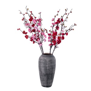 กิ่งดอกพลัมประดิษฐ์ CallaFloral สีแดงกุหลาบ สมจริง เหมาะสำหรับตกแต่งงานแต่งงานและบ้าน - Product Image 5