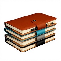 Nouveau style de carnet de notes A5 pour le bureau, bloc-notes simple, cadeau, logo personnalisable, simili cuir, design gratuit 0425-1