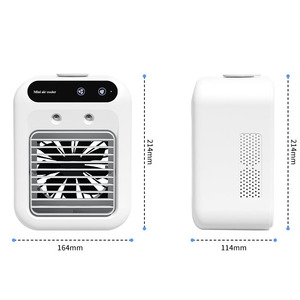 Enfriador de Aire Portátil Multifuncional con Nebulización, Humidificación, Luz de Colores, Mini <span class=keywords><strong>Ventilador</strong></span> de Escritorio para Uso Diario - Product Image 6