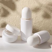 Ensemble d'emballages cosmétiques de soins de la peau en verre en stock flacon à pompe blanc de luxe pour lotion pour le visage sérum 50ml 30ml 120ml 30g 50g pot de crème