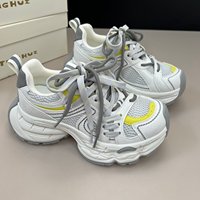 Chaussures de marche pour femmes, baskets légères, plates-formes, respirantes, en mesh, à lacets, confortables, antidérapantes