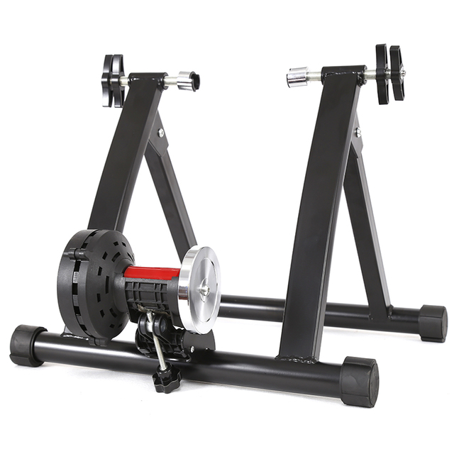 Home Bike Trainer - Magnetic Stationary Bike Stand for 26-28" & 700C Wheels Bicycle Roller Trainer Stand for Indoor Riding