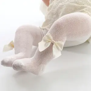 Katı bebek tayt pamuk kız yenidoğan Toddler külotlu çorap çocuk kız