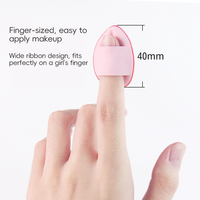 Poudre de finition pour les doigts, petit format, pour fixer le maquillage, blush au miel, illuminateur, effet velours sec pour le pouce