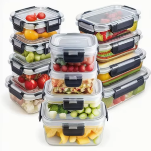 Contenedor de Alimentos de Plástico de 24 Piezas, Ecológico, para Conservar la Frescura de Frutas y Verduras, Sellado, para Refrigerador, Lonchera - Product Image 6
