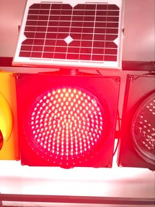 Luz de Advertencia de Tráfico de Alta Intensidad con LED Solar de Alto <span class=keywords><strong>Flujo</strong></span>, Color Rojo, Azul y <span class=keywords><strong>Amarillo</strong></span>, con Reflector Prismático - Product Image 6