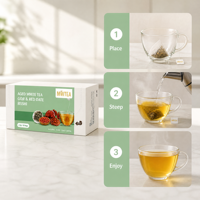 Thé Blanc Vieilli de Haute Qualité avec Goji, Dattes Rouges et Reishi – Coffret Bien-être 30 Sachets – Vente Directe Usine, Faible MOQ, Emballage Personnalisé