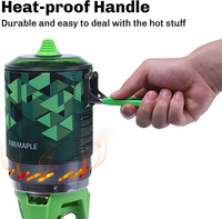Réchaud de camping portable en aluminium STAR-X2 à gaz propane, ébullition rapide et cuisson économe en carburant, style JetBoil