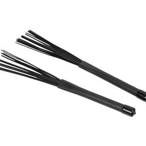 Cepillos de plástico para batería de jazz, cepillos retráctiles para batería, cepillos de alambre de nailon para batería, accesorios de percusión - Product Image 1