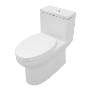 Inodoro <span class=keywords><strong>de</strong></span> doble descarga <span class=keywords><strong>de</strong></span> cerámica <span class=keywords><strong>de</strong></span> una pieza, <span class=keywords><strong>asiento</strong></span> <span class=keywords><strong>de</strong></span> cierre suave, tanque oculto, cuenco alargado, diseño moderno montado en el suelo <span class=keywords><strong>para</strong></span> <span class=keywords><strong>Baño</strong></span> - Product Image 1