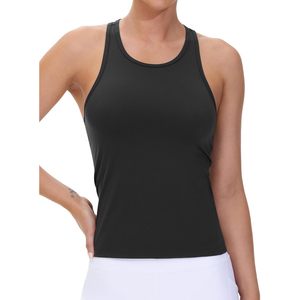 FOXA Racerback Débardeur de sport pour femme, coupe ajustée, sans manches, respirant, pour le yoga - Product Image 2