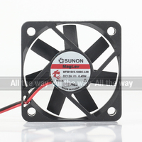 Sunon 5V 24V 48V DC 12V 0.45W AC EC 5010 50X50X10MM 5CM Bantalan Suspensi Magnetik Tenang 2-kawat MF50101V3-1000C-A99 Kipas Pendingin