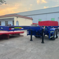 Vente directe usine – Semi-remorque squelette 3 essieux 40 pieds pour conteneurs – Véhicule spécial logistique de fret
