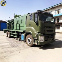Nouvelle foreuse DTH de 500 mètres de profondeur, camion diesel Sinotruk Howo 6x4 monté sur camion, foreuses rotatives pour puits d'eau