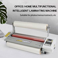 Laminateur à chaud et à froid format A3 avec fonction d'alimentation et de découpe automatiques pour imprimante UV DTF de bureau