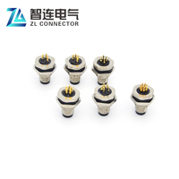 Conector de Montaje en Panel PCB Macho de 5 Pines con Código B, Impermeable, para Automoción, con Enchufe M8 de Aviación