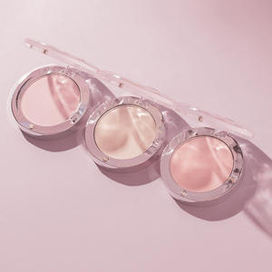 <span class=keywords><strong>FLORTTE</strong></span> Glass Sea Series Blush en poudre monocolore, éclaircissant naturel, écran solaire pour le visage, maquillage scintillant, palette de cosmétiques - Product Image 3