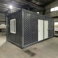 Maison modulaire préfabriquée de luxe avec toit triangulaire au design moderne personnalisé