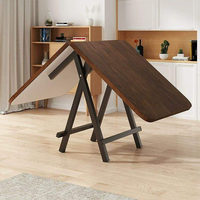 Ensemble de table et chaises pliantes en bois moderne et écologique pour appartement et cuisine, convient à 4 à 8 personnes