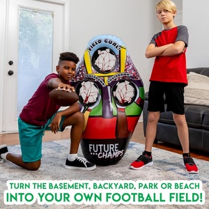 PVC <b>Inflatable</b> Football Target Toss <b>Game</b> for Kids <b>Inflatable</b> Football Throwing Target Toy with Soft Mini Footballs - Product Image 5