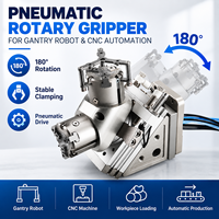 Pince pneumatique rotative à 180 degrés pour robot portique, machine CNC, chargement et déchargement automatiques, automatisation de la fin de bras