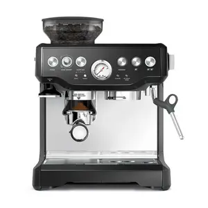Espresso Machines With Grinder-20 Bar Dual Boiler Automatic Coffee Machine With Milk Frother Wand For Cappuccino