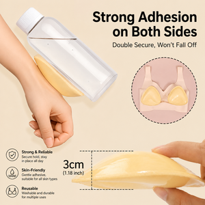 Coussinets adhésifs double face en mousse à mémoire de forme pour <span class=keywords><strong>soutien</strong></span>-<span class=keywords><strong>gorge</strong></span>, rehausseurs de poitrine réutilisables, tailles A B C D, 7 couleurs, avec étui de rangement pour femmes - Product Image 3