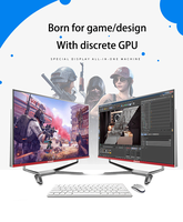 PC tout-en-un 23,8'' 24'' Core i7 10750H 8 Go 16 Go de RAM 512 Go SSD OEM Ordinateur de bureau AIO Monobloc Tout-en-un
