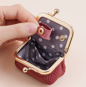 Genuine Leather Mini <b>Jewelry</b> Pouch-Women Portable Storage Box for Necklace Earring Ring,Ideal for Earphone Coin Purse <b>Organizing</b> - Product Image 2