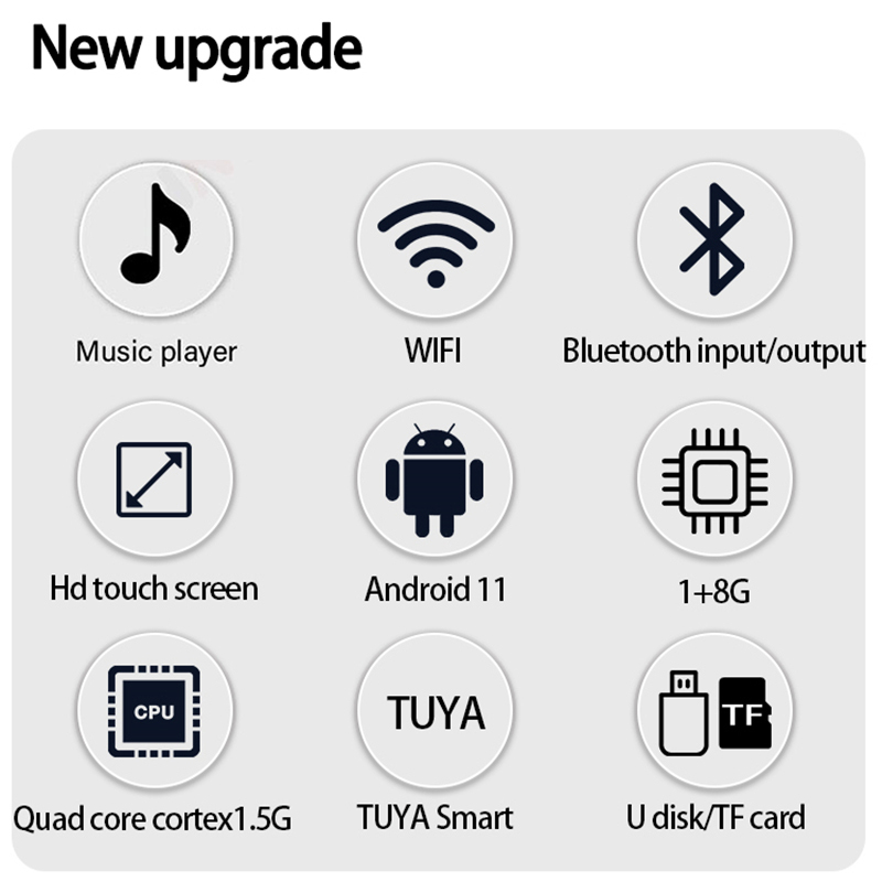 Touch Screen Smart Home Audio System Two-way Bleutooths Wall Amplifiers Ceiling Speakers Control Panel Tuya Android Music Player · image 6