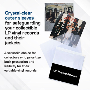 Paquete <span class=keywords><strong>de</strong></span> 25 Fundas Transparentes para Discos <span class=keywords><strong>de</strong></span> Vinilo, Fundas Exteriores <span class=keywords><strong>de</strong></span> Vinilo Transparente para Discos LP <span class=keywords><strong>de</strong></span> 12 Pulgadas, Fundas Transparentes para Discos - Product Image 2