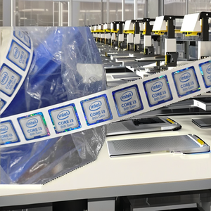 100 autocollants en acrylique imperméables, autocollants découpés à la presse, autocollants pour processeur Intel Core <span class=keywords><strong>I3</strong></span> I5-6e génération, autocollants pour processeur à une seule face - Product Image 2