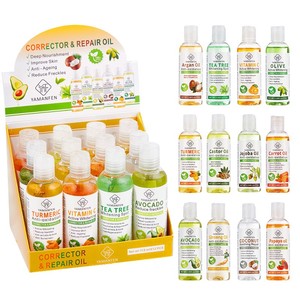 Aceite hidratante para el cuidado de la piel con extracto de plantas naturales, varios tipos: aguacate, jojoba, coco, cúrcuma. Aceite esencial facial y corporal para la piel. - Product Image 1