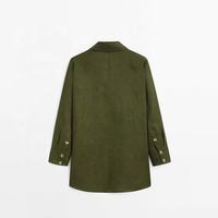 Femme Offre Spéciale personnalisé décontracté 100% coton lin Blazer femmes large léger automne à manches longues lin costume dame veste