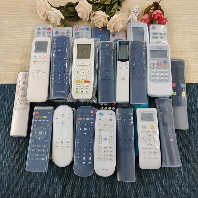 Transparent Silicone Universal TV Air Conditioner Remote Control Case Universal Led LCD TV Remote Control Cover