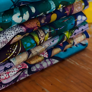 Tessuto 100% Cotone Morbido Autentico Grand African Wax Print, Vera Stoffa <span class=keywords><strong>Olandese</strong></span> Ankara Wax per Cucito - Product Image 1