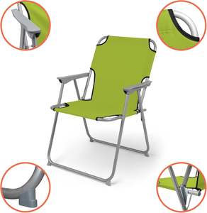 Klassische leichte Metallrahmen klappbare Gartens tühle für Strand camping im Freien Angeln Reist änder für den Park gebrauch - Product Image 5